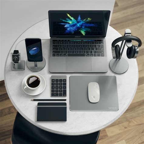 Bluetooth Aluminum Wireless Headphones Desk Setup Computer Desk