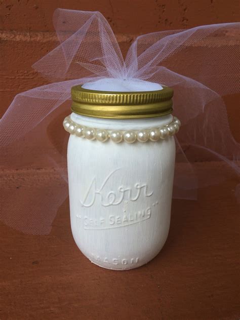 Custom Bride And Groom Mason Jars Wedding Decor By Smittentshop