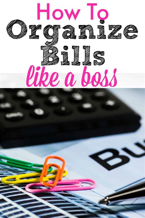 Organize Bills
