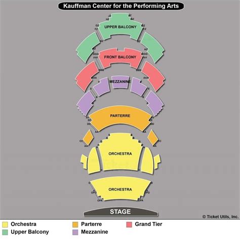The Elegant Kauffman Center Seating Chart With Rows