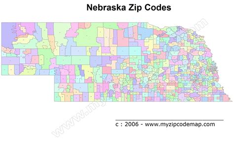 34 Nebraska Zip Code Map Maps Database Source