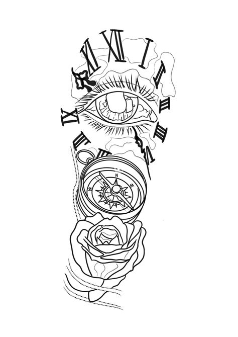 Arm Template For Sleeve Tattoo