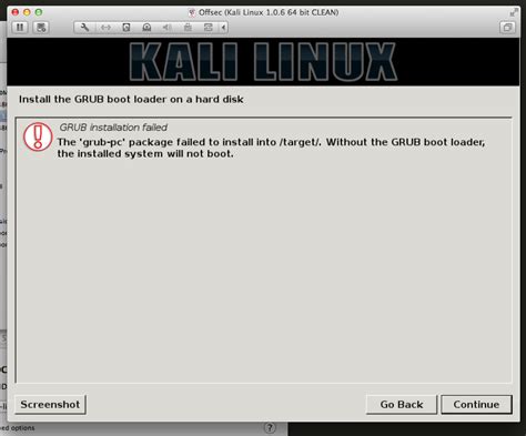 How To Install The Grub Bootloader For Kali Linux Systran Box