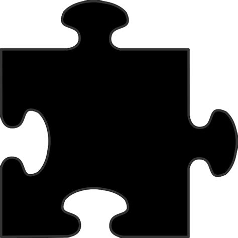 Puzzle Piece Black · Free Vector Graphic On Pixabay