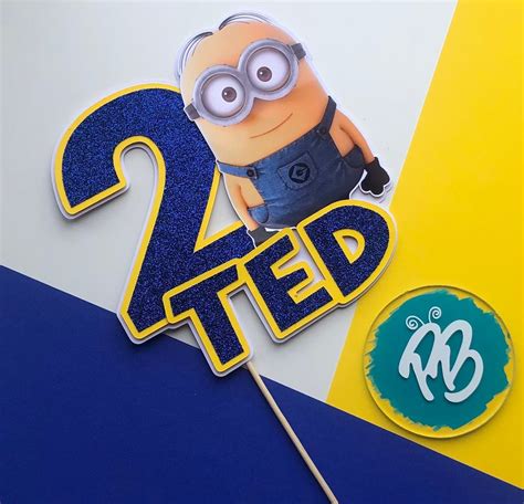 Personalised Minion Cake Topper Etsy