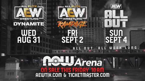 Pre Sale Tickets For Aew All Out Ppv Sell Out Instantly