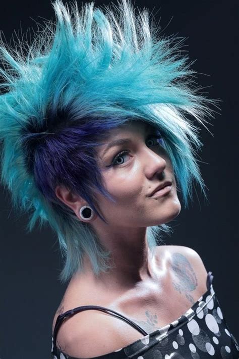 I Like The Fluffy Ends Punk Hair Blue Hair Emo Hair