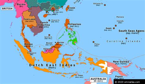 Japanese Onslaught In The Pacific Historical Atlas Of Asia Pacific