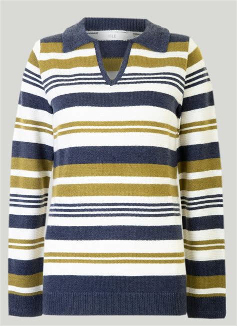 Collared Stripe Jumper Ewm