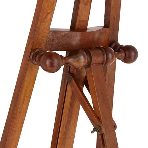 Antique French Walnut Wood Artists Easel Mayfair Gallery