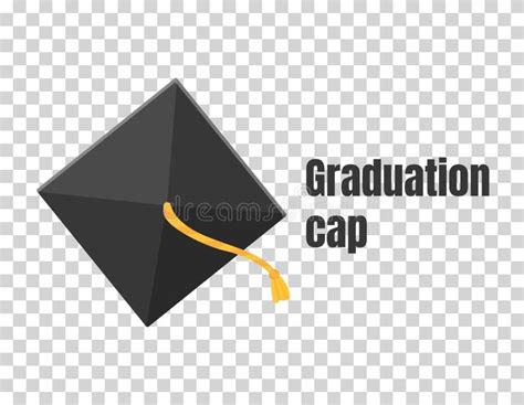 Graduation Cap Or Hat Vector Illustration In The Flat Style Academic