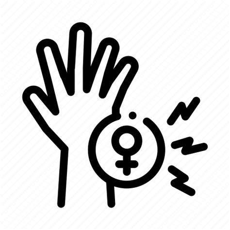 Female Hand Harassment Victim Icon Download On Iconfinder