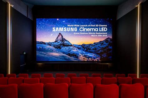 Samsung Installs Worlds First 3d Cinema Led Screen In Switzerland