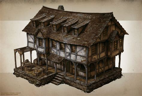 Pin By Vertexeater On Medieval City Building Concept Fantasy House