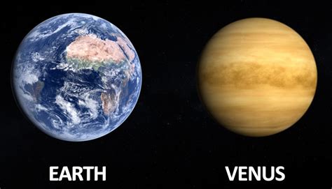 Venus Earth Compared Similarities Differences Living Cosmos