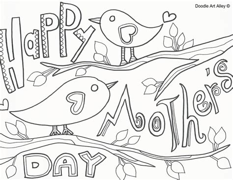 Get crafts, coloring pages, lessons, and more! Mothers Day Coloring Pages - DOODLE ART ALLEY