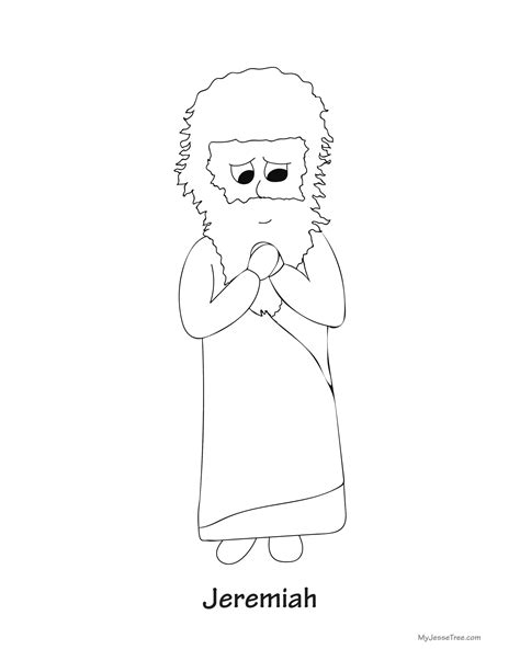 Jeremiah 313 Colouring Sheet Sketch Coloring Page