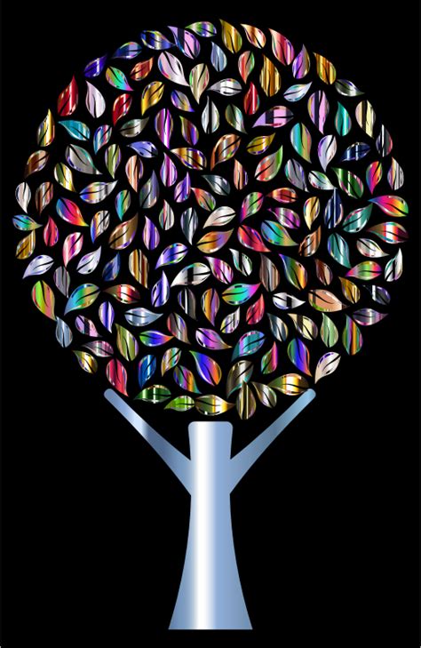 Prismatic Abstract Tree 2 14 Openclipart