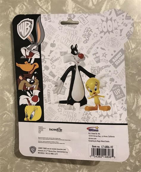 New Looney Tunes Wb Sylvester And Tweety Bird Bendable Poseable Figure