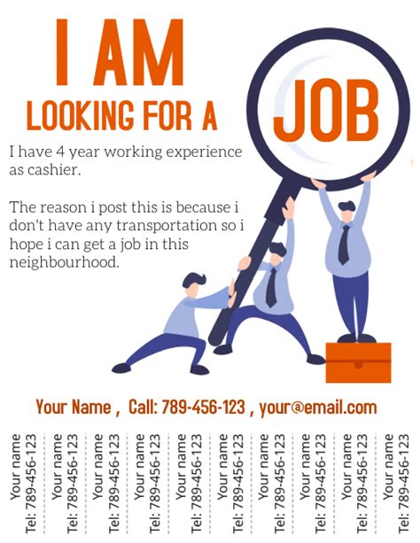 Copy Of Looking For Job Design Postermywall