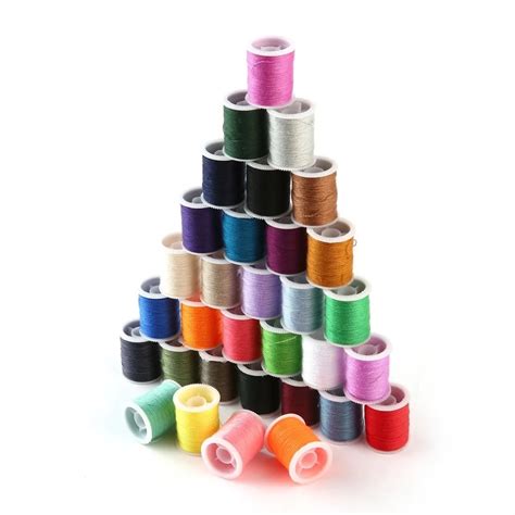 60 spools mixed colors polyester all purposr sewing mechine threads set silk art embroidery