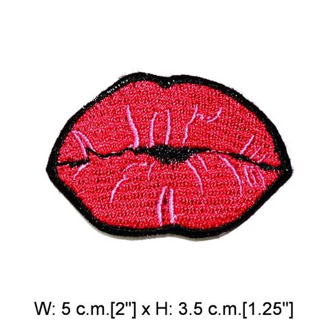 Sexy Lips Patch Mouth Kiss Lipstick Mark Sign Girl Lady Love Etsy