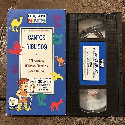 CEDARMONT NINOS 16 Cantos Biblicos Clasicos Musicales VHS Video Rare