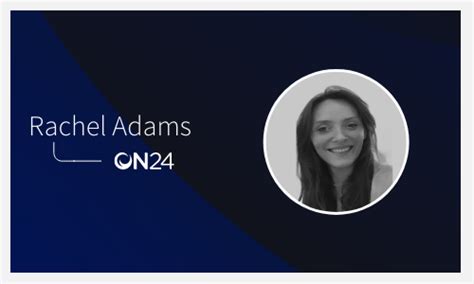 Meet On24 Rachel Adams Director Of Account Management Emea