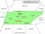 Nashville Time Zone Map | Time Zone Map for Nashville Tn