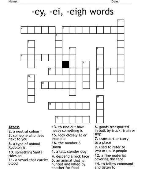 Ey Ei Eigh Words Crossword Wordmint