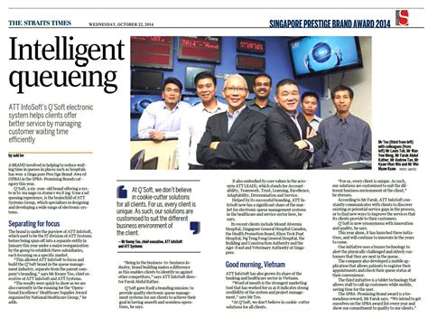 Tracetogether programme wins international award for innovative use of technews (straitstimes.com). Q'SOFT® Feature Article on The Straits Times - ATT Systems Australia