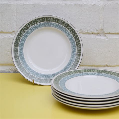 Vintage Midwinter Side Plates Set Of 6 Whitehill Plates Etsy Plates