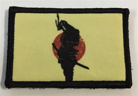 Samurai Armor Rising Sun Morale Patch Military Tactical Army Flag Usa
