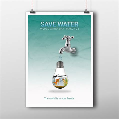 Poster Design For Save Water On Behance