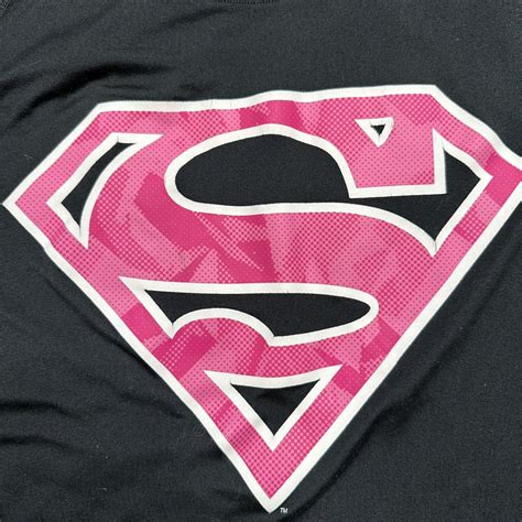 Under Armour Superman Alter Ego Breast Cancer Awareness Heat Gear T Shirt Mens L Ebay