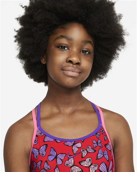 Nike Big Kids Girls T Back 1 Piece Swimsuit