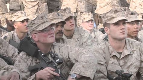 2nd Battalion 1st Marines Visited By Commandant And Sgt Maj Of The