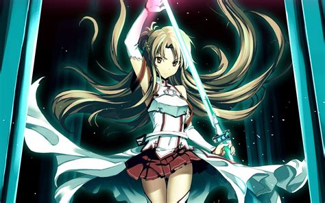 Wallpaper Illustration Anime Girls Sword Art Online Yuuki Asuna