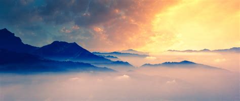 2560x1080 Fog Mountains Clouds 5k 2560x1080 Resolution Hd 4k Wallpapers