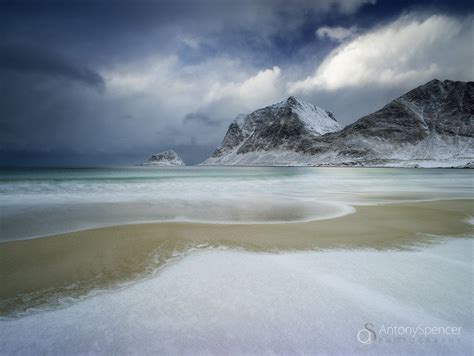 Lofoten Winter Storm A Small Clearing During A Winter Snow Storm In