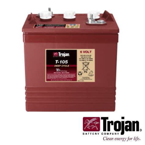 Trojan T105 6 Volt Golf Cart Battery Battery Pete
