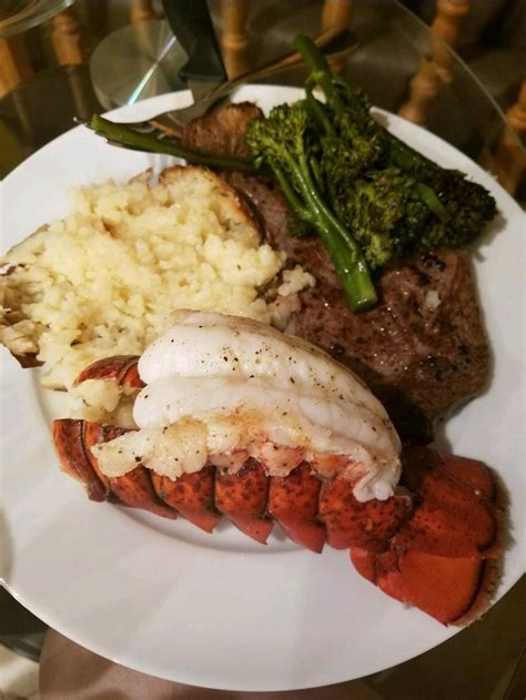 All these layers make this meal so special. Steak and Lobster : FoodPorn