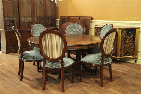 Dining table with 2 benches. Extra Large 64-88 inch Round Dining Table with Perimeter Leaves