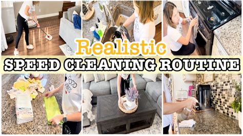 realistic speed cleaning routine 2022 mom life clean with me house cleaning motivation