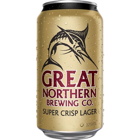 Great Northern Brewing Co Super Crisp Lager Cans 30x375ml Case Woolworths