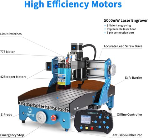 Buy Comgrow 2 In 1 Robo Cnc 3018 5000mw Laser Engraving Module