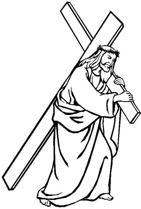 Free Printable Coloring Pages Of Jesus On The Cross Coloringpages2019