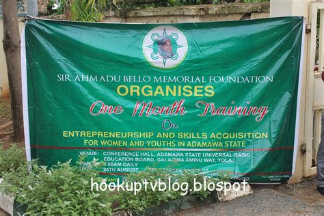 Welcome To Hookuptv Sir Ahmadu Bello Memorial Foundation Commences