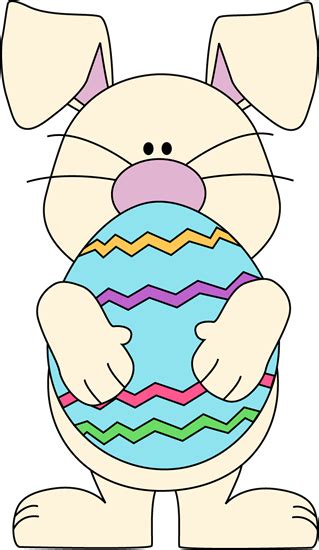 Easter Bunny Painting an Easter Egg Clip Art - Easter Bunny Painting an Easter Egg Image