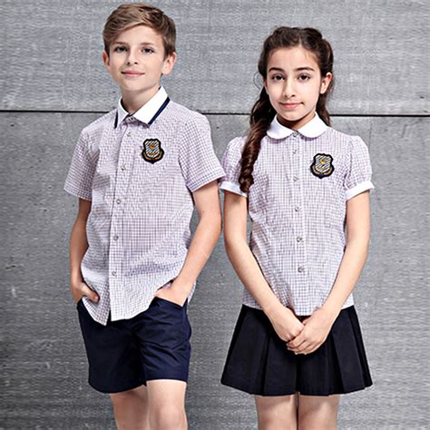 China Unisex Children School Uniform Wholesale Custom Boys Girls Shirts